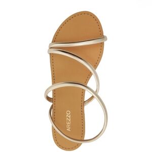 Arezzo Women's Gold Strappy Sandals